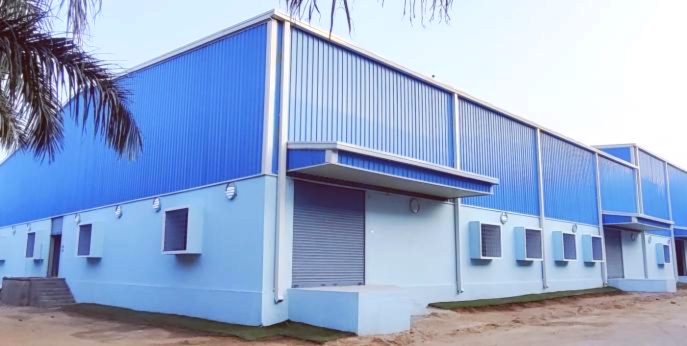 Maruti Engineering Works manufacturing facility - Blue and white industrial building